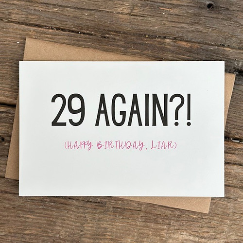 29 Again Card