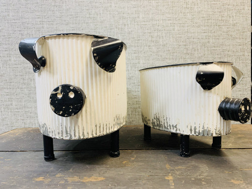 S/2 Pig Planters SALE FINAL