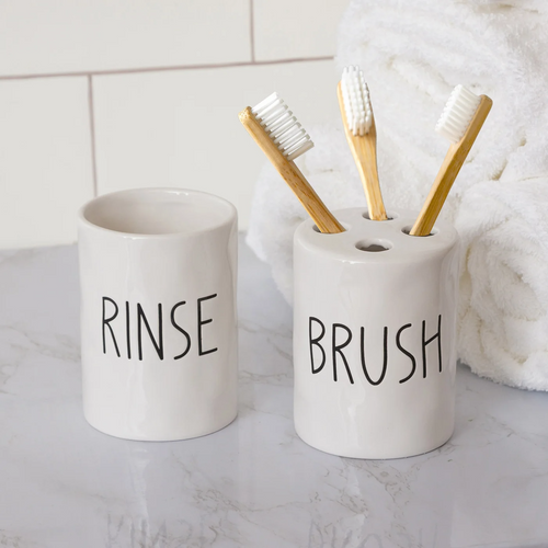 2 Sets of Toothbrush & Rinse Cup Set