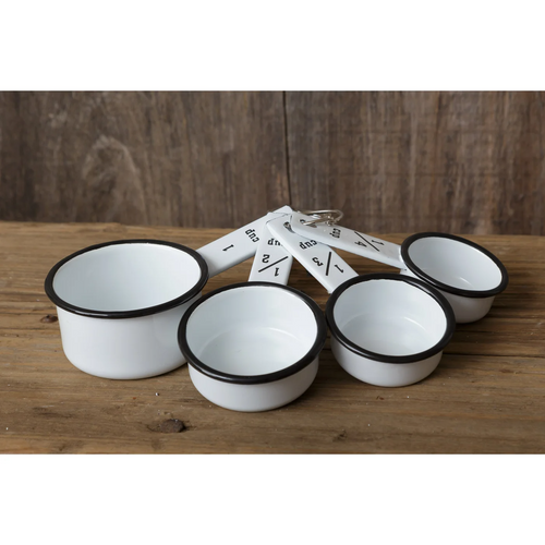 Enamelware Measuring Cup Set, 4 pcs