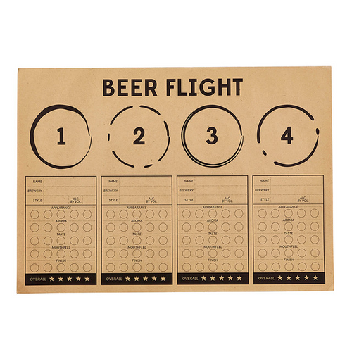 BEER FLIGHT PLACEMATS - 24PK