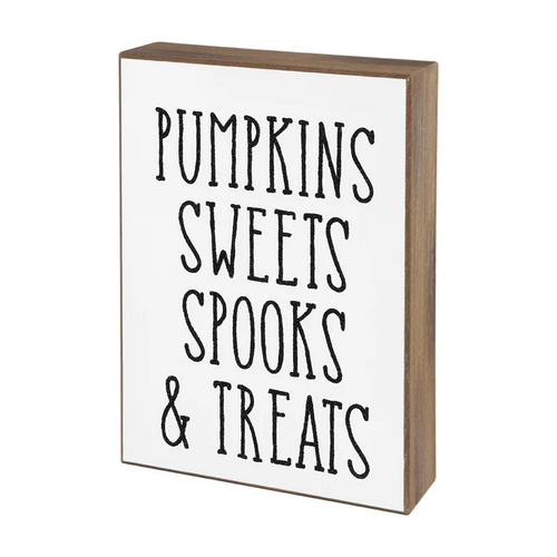 Pumpkins & Sweets Box Sign