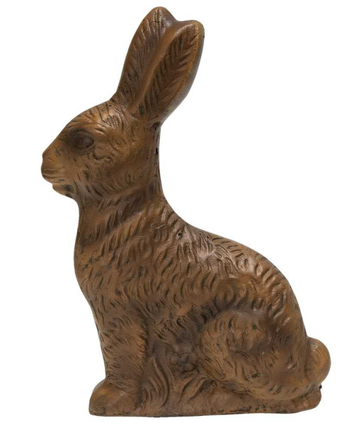 Resin Brown Bunny Figurine, 8 inch