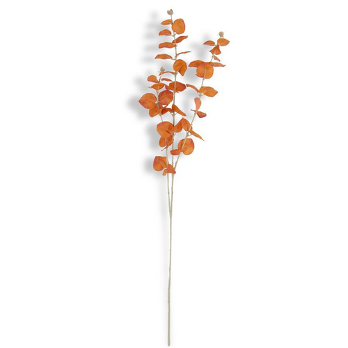 35.5 Inch Orange Eucalyptus Spray