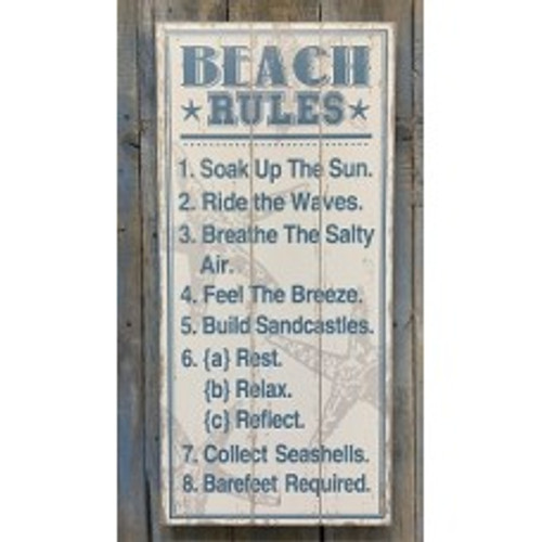 Beach Rules Sign