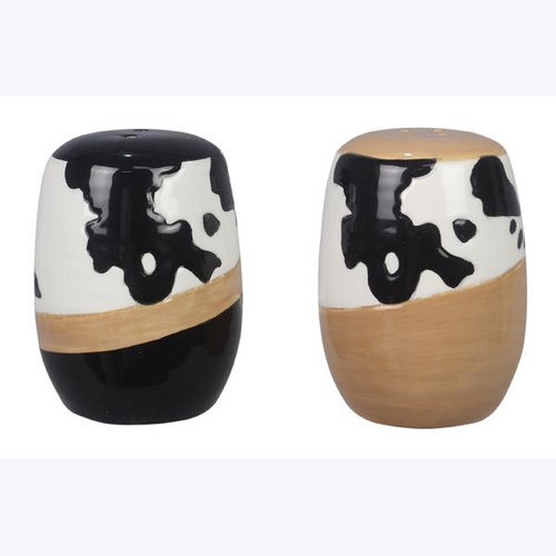 Ceramic Country Salt & Pepper Shaker, 2 pcs/set