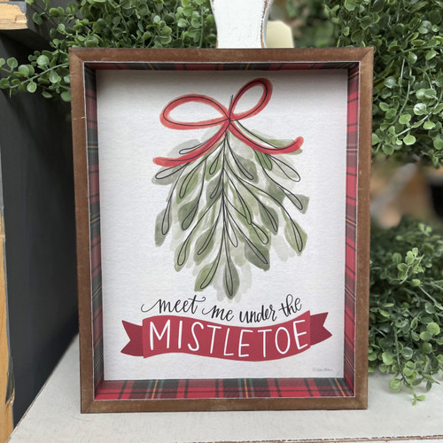 Mistletoe Framed Canvas