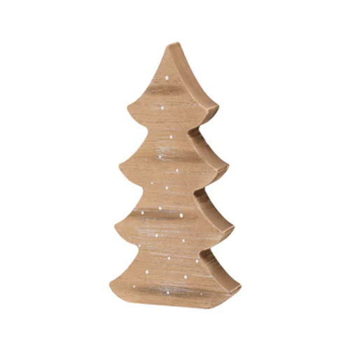 Wood Dotted Whimsical Tree