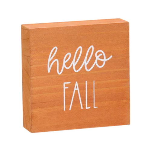 Hello Fall Washed Block