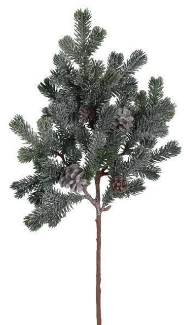 20"L FROSTED PINE/PINECONE SPRAY
