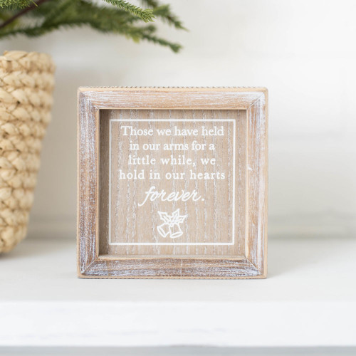 5X5X1.5 WOOD FRAME HEARTS FOREVER