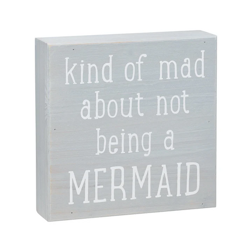Being A Mermaid Box Sign