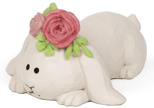 Spring Bunny With Flowers