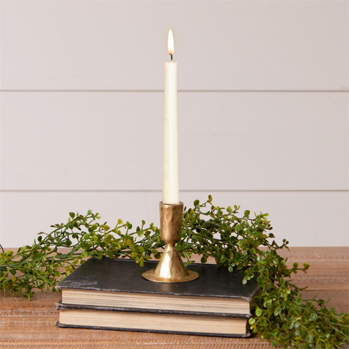 GOLD TONE HAMMERED CANDLE HOLDER (EACH)