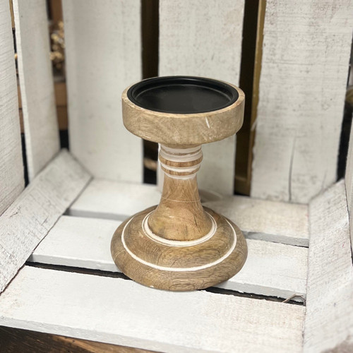 3.25 x 6" Mango Candle Holder