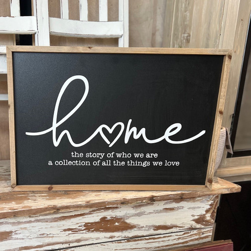 WOOD HOME SIGN