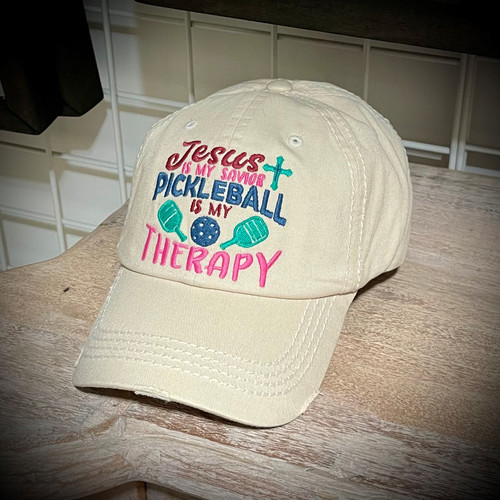 JESUS PICKLEBALL HAT STN