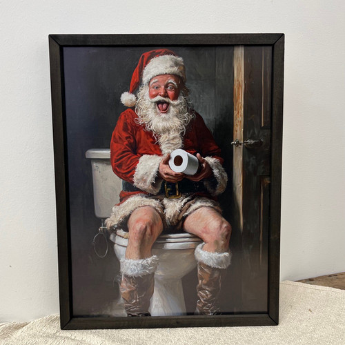 JO188 Santa's Arrival Box Frame - JanMichaels Art and Home