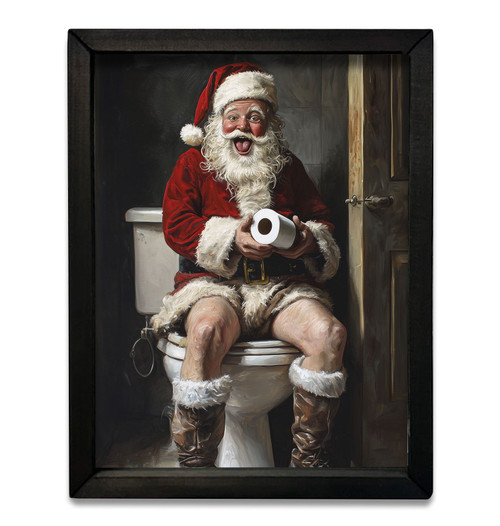 JO188 Santa's Arrival Box Frame - JanMichaels Art and Home
