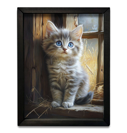 HMK069 Grey Kitten Box Frame