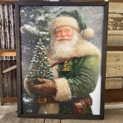 JO188 Santa's Arrival Box Frame - JanMichaels Art and Home