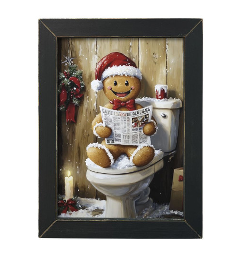 HMK158L Gingerbread Bathroom