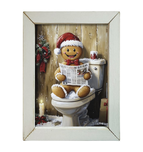HMK158L Gingerbread Bathroom