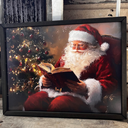 JO188 Santa's Arrival Box Frame - JanMichaels Art and Home