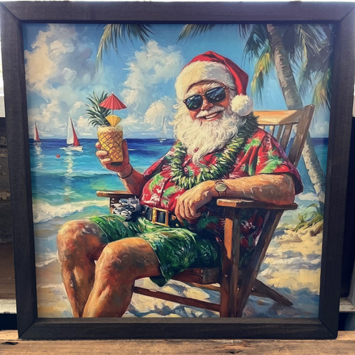 JO188 Santa's Arrival Box Frame - Beautiful Christmas Decor for