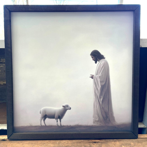 HMK294 Lamb of God Box Frame - JanMichaels Art and Home