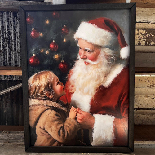 JO188 Santa's Arrival Box Frame - JanMichaels Art and Home