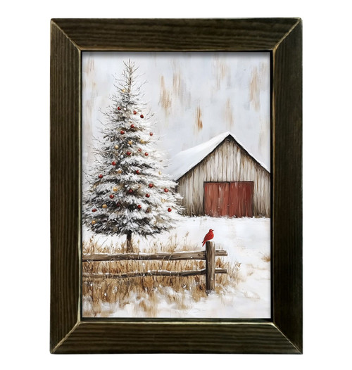 HMK366L Rustic Winter at the Barn