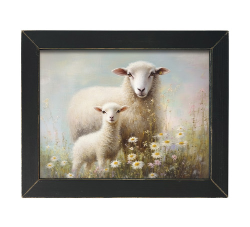 HMK489L Mother and Baby Sheep