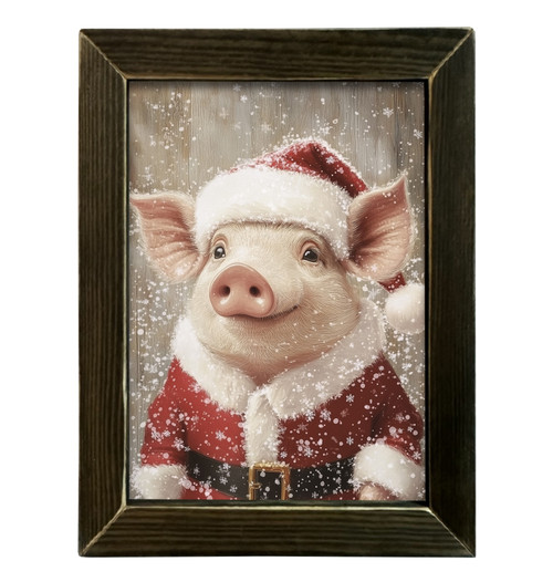 HMK499L Pig in Santa Suit