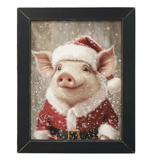 HMK499L Pig in Santa Suit