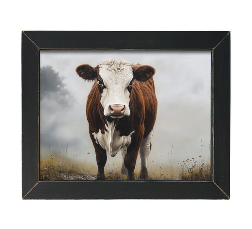 HMK530L FOGGY MORNING COW 12X16 LATH