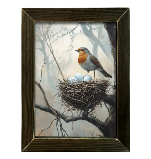 HMK551L VINTAGE BIRD BOWL 12X16 LATH - JanMichaels Art and Home