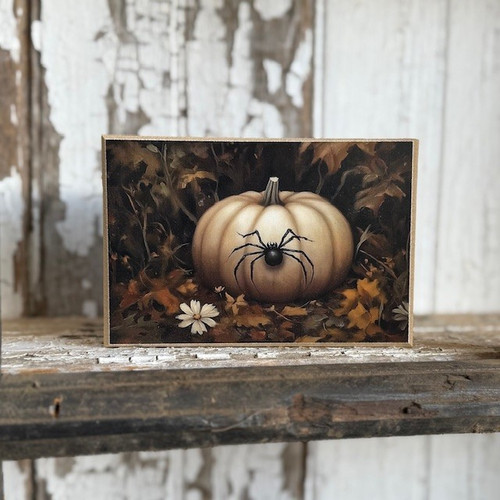 HMK622B SPIDER PUMPKIN 4X6 BLOCK