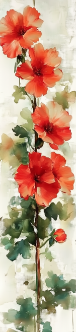HMK377P Red Geraniums