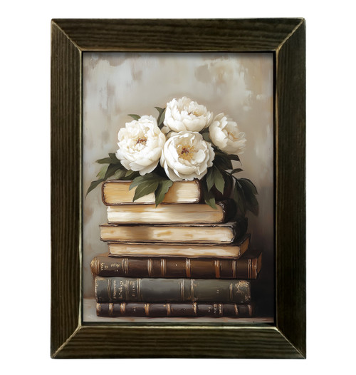 HMK656L Vintage Floral Books