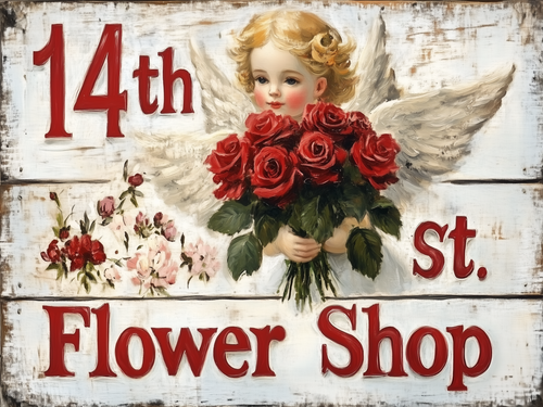 HMK759B 14th St Flower Shop Block