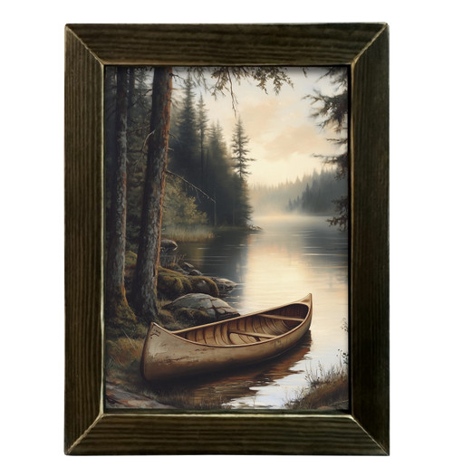 HMK784L Vintage Canoe Lake