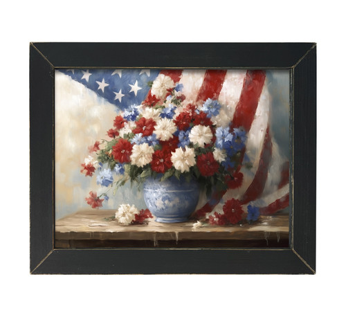 HMK910L Blue Vase American Flowers