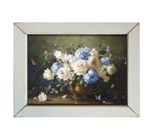 HMK918L Blue and White Florals