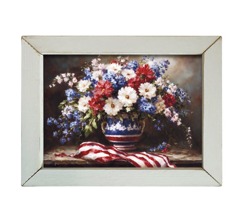 HMK931L Painted Patriotic Flowers