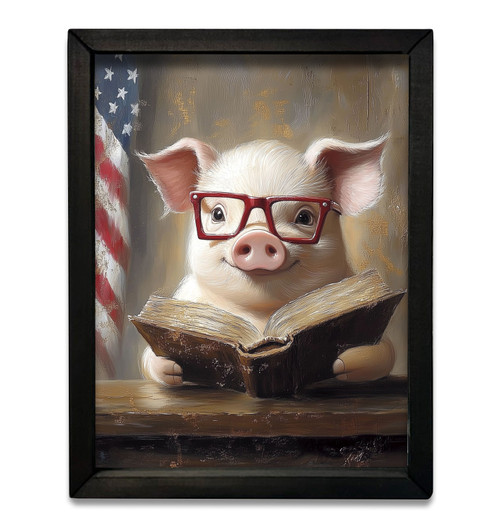 HMK1022 Patriotic Presidential Pig Box Frame