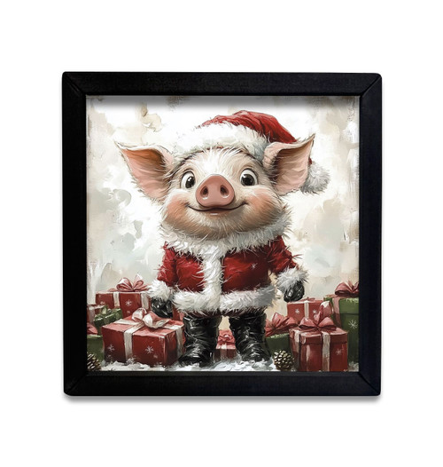 JO188 Santa's Arrival Box Frame - JanMichaels Art and Home