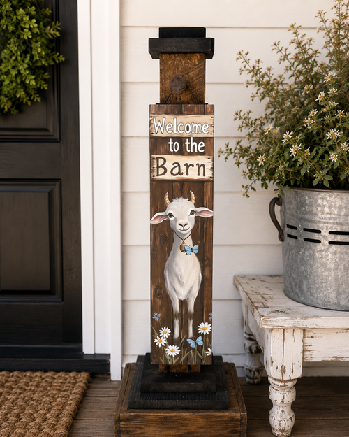 HMK1126P Welcome to the Barn Porch Sign