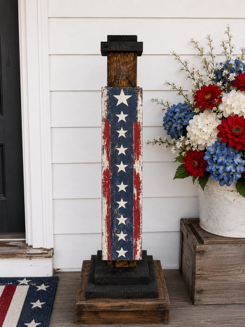 HMK1123P Americana Stars Porch Sign