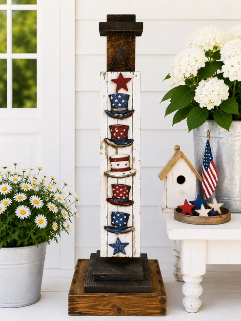 HMK1124P Americana Hats Porch Sign